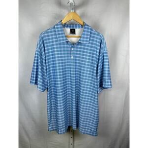 Nike Golf Dri-Fit UV Short Sleeve Golf Polo Blue Men's Size XL